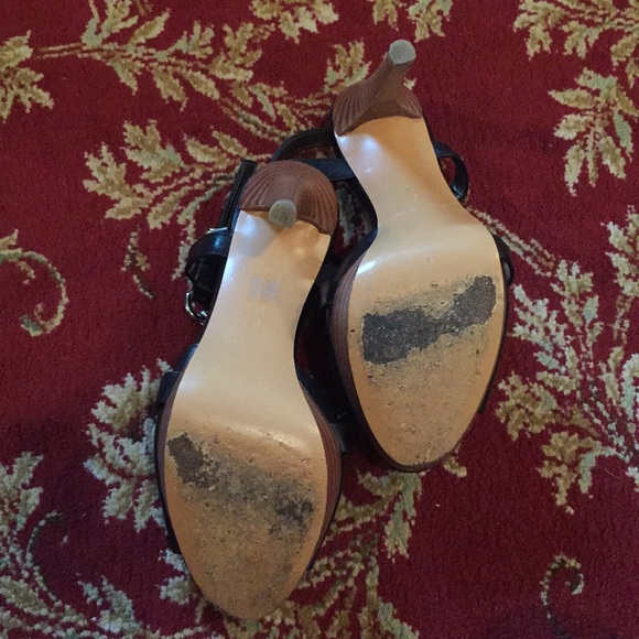 COACH black high heeled sandals - Picture 4 of 4